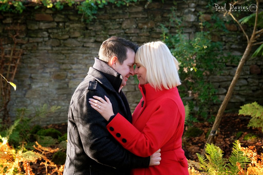 Winter engagement shoot in the park.