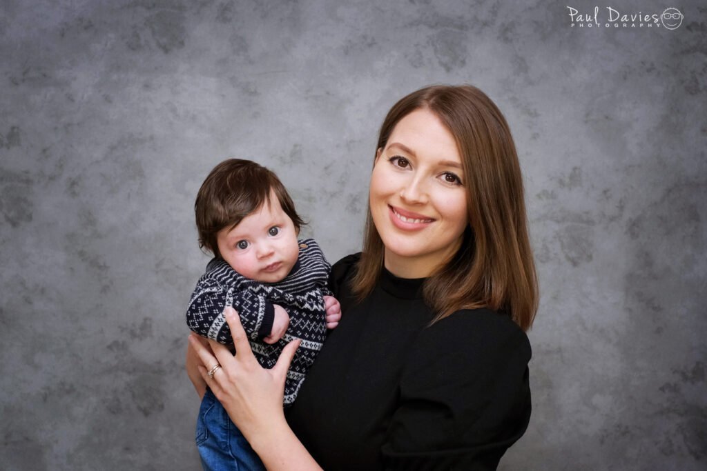 Mum and baby portrait.