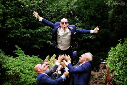 Groom, bestman and ushers