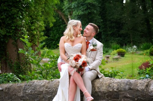 Bride and groom portrait